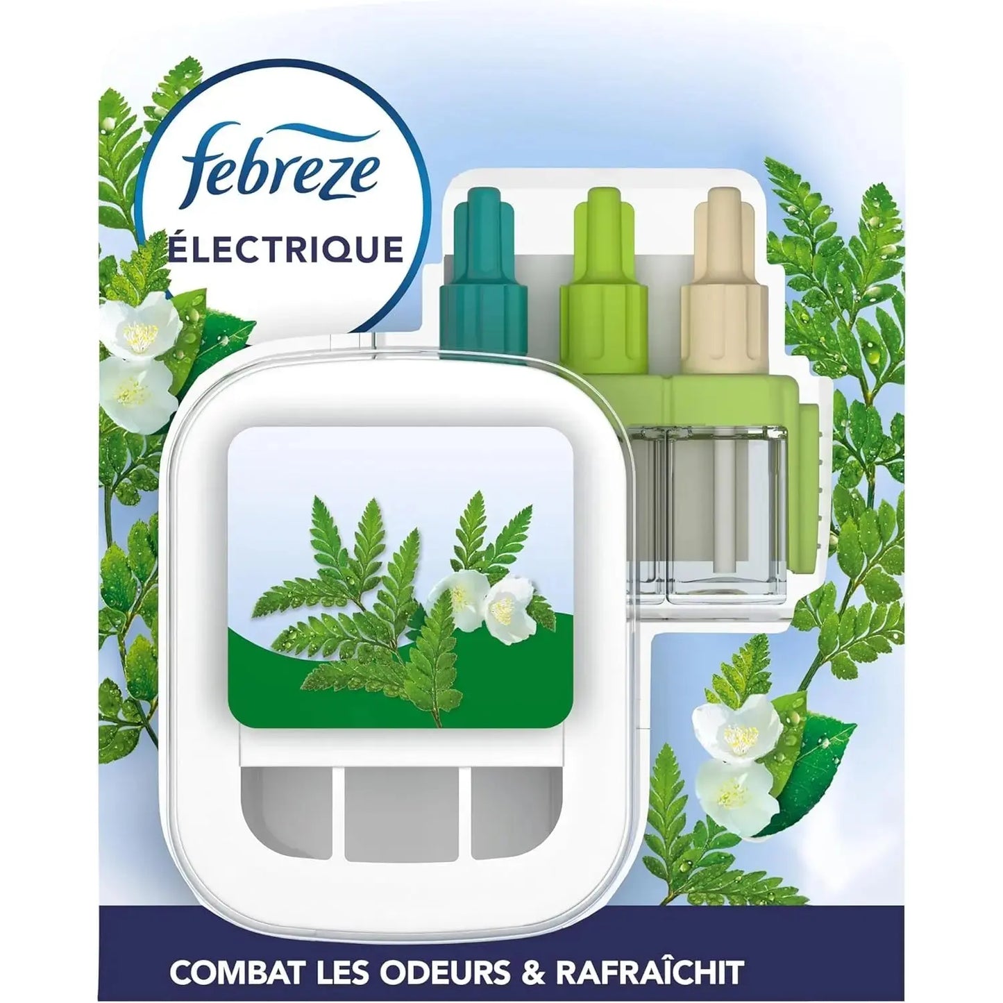 Febreze 3Volution Rosée Du Matin Kit De Démarrage Diffuseur Électrique, Prise + Recharge de 20ml FEBREZE