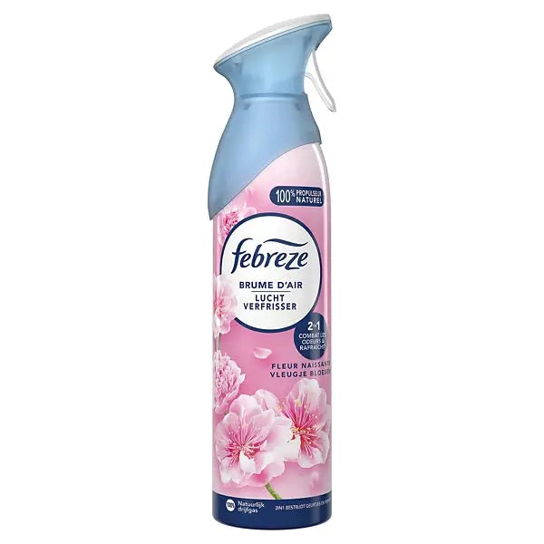 Febreze Brume D'Air Fleur Naissante 185 Ml Neutralise Odeurs Et Rafraîchit Votre Pièce