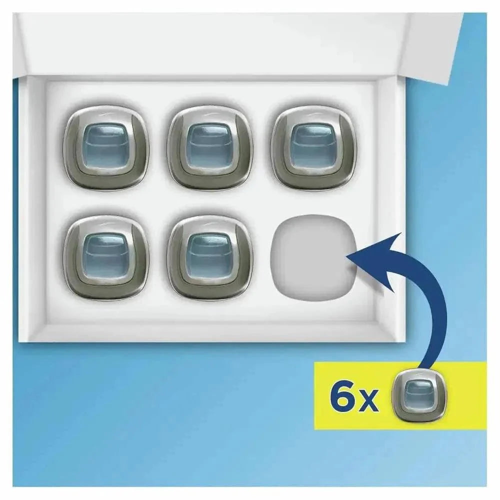 Febreze voiture pack de 6 Désodorisant - Pureté de Coton - Fraîcheur Durable - Cpourtoi.Net