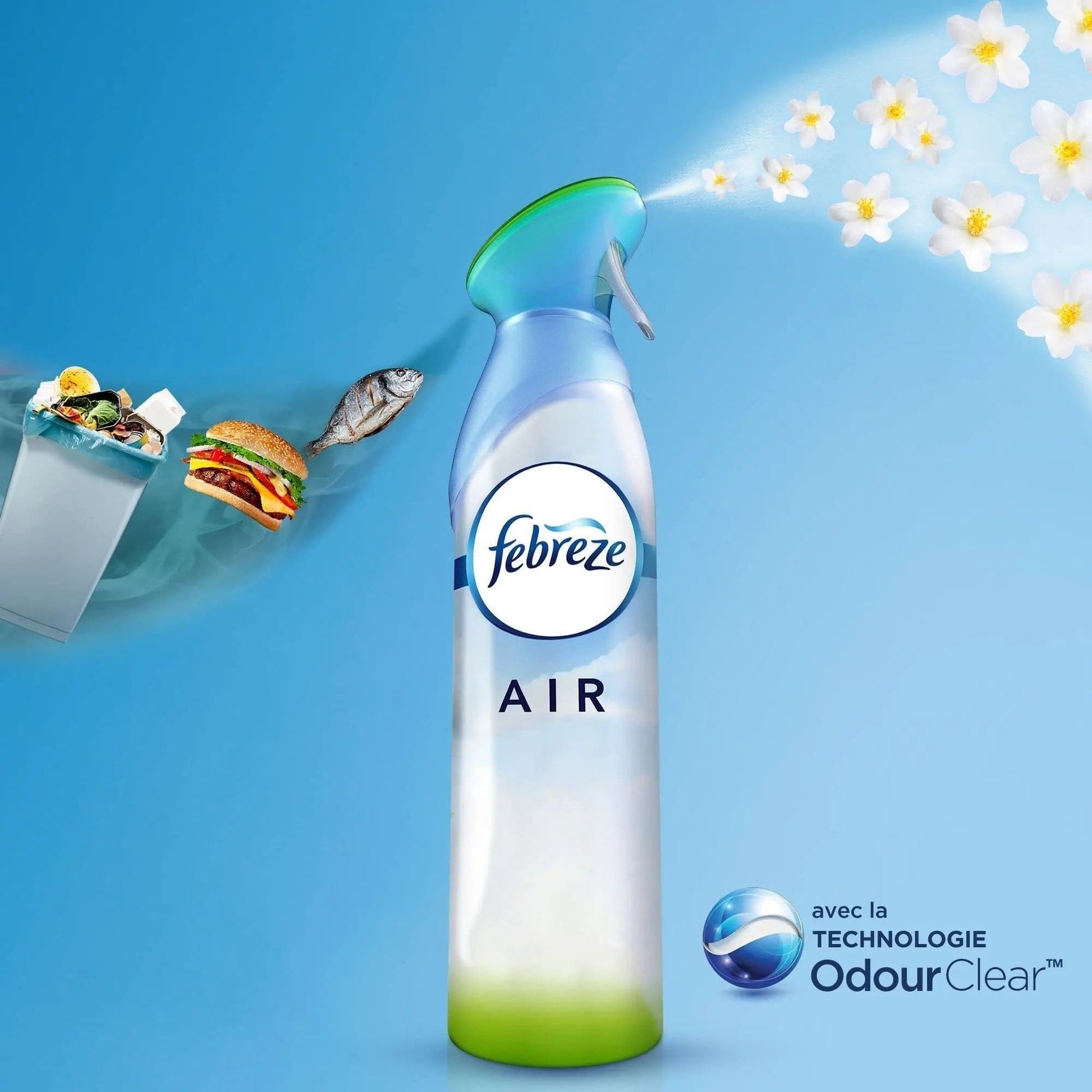 Febreze Spray Aérosol Désodorisant Rosée Du Matin (8 x 185 ml), Éliminateur D’Odeur Pour Toutes Les Pièces De La Maison, Avec Gaz Propulseur 100% Naturel Cpourtoi.Net
