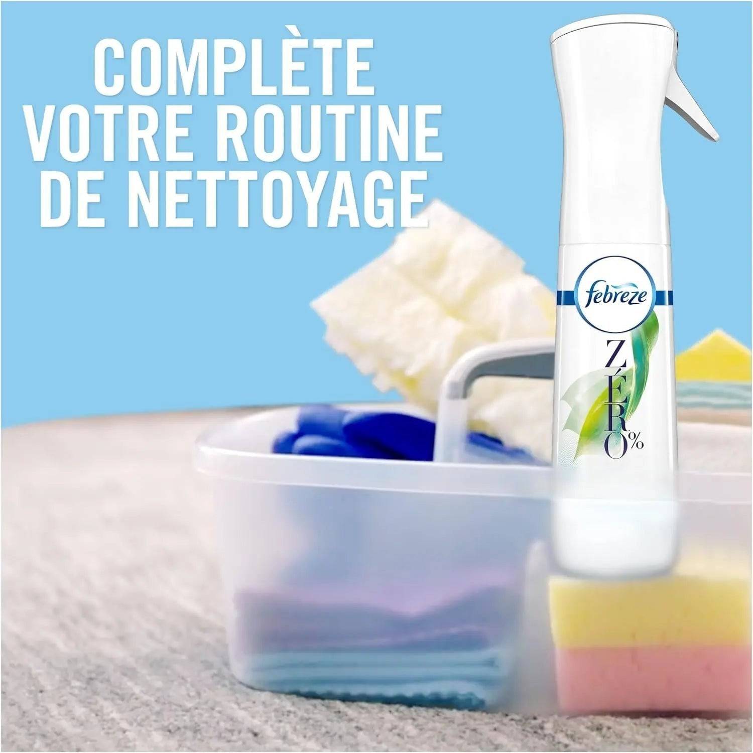 Febreze ZERO% Bambou Spray Désodorisant Kit De Démarrage 185ml Brume D'Air & Textile Cpourtoi.Net