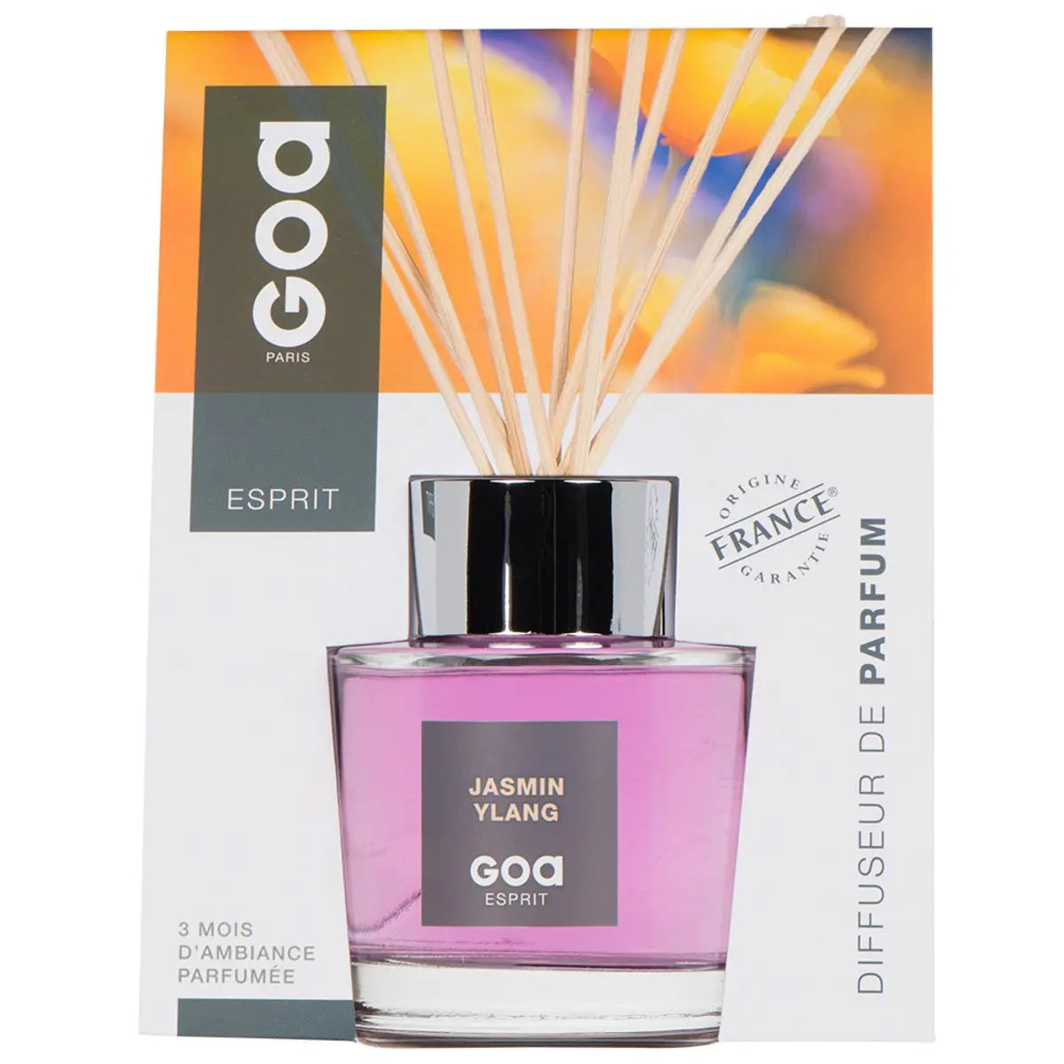 GOA Jasmin Ylang Diffuseur Esprit Parfum D'Ambiance Durable Trois Mois Envoûtante Ambiance