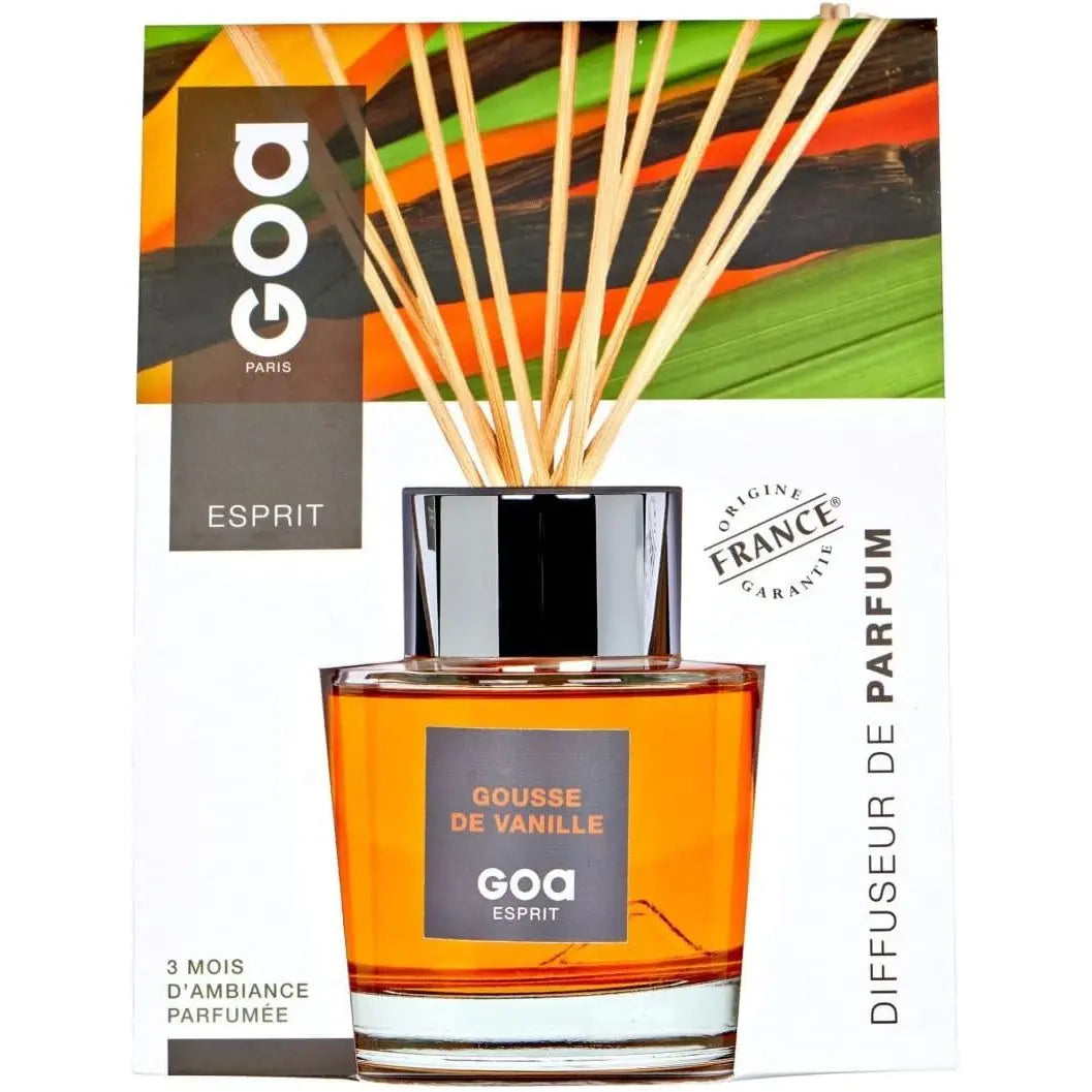 Goatier Esprit Gousse de Vanille Diffuseur de Parfum 200 ml Ambiance Douce et Envoûtante