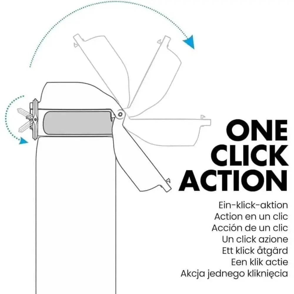 Diagramme technique d’un mécanisme d’ouverture à un clic pour la Gourde Enfant Ion8