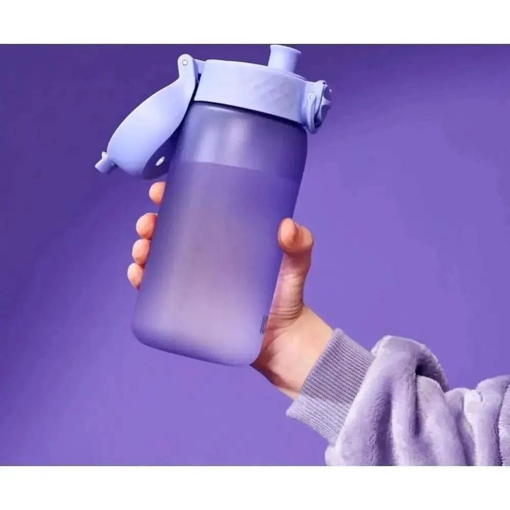Gourde Enfant Ion8 Mat Purple anti-fuite avec couvercle flip-top en violet