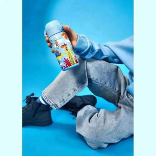 Gourde Ion8 en Acier Inoxydable avec Décor Océanique Coloré