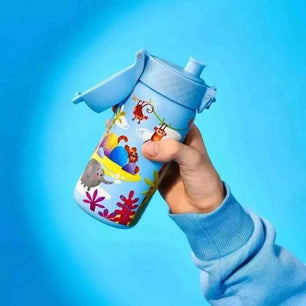 Gourde Ion8 en Acier Inoxydable avec Décor Océanique Coloré