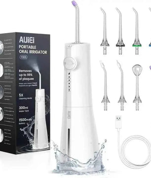 AUIEI Jet Dentaire Violet - Technologie Micro-Bulles pour une Hygiène Orale et un Nettoyage des Dents - Cpourtoi.Net