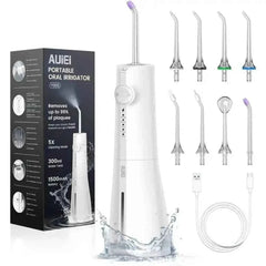 AUIEI Jet Dentaire Violet - Technologie Micro-Bulles pour une Hygiène Orale et un Nettoyage des Dents