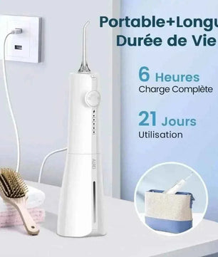 AUIEI Jet Dentaire Violet - Technologie Micro-Bulles pour une Hygiène Orale et un Nettoyage des Dents - Cpourtoi.Net