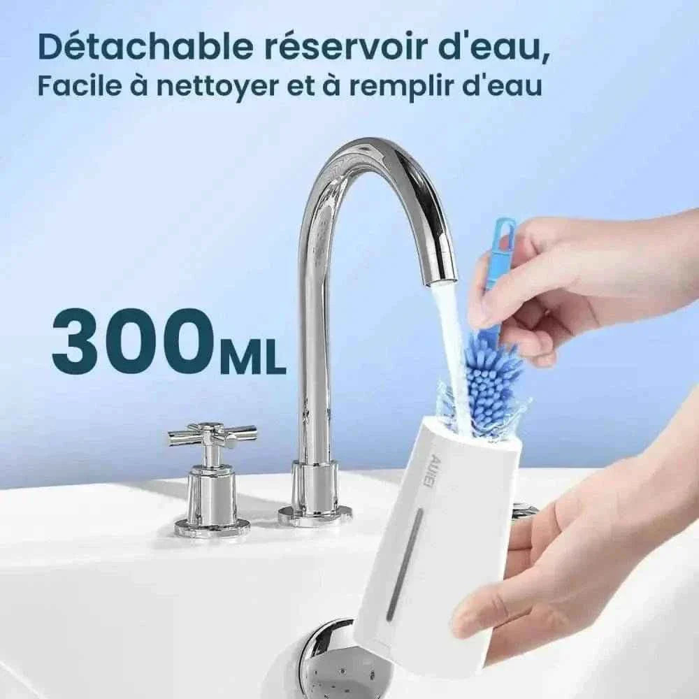 AUIEI Jet Dentaire Violet - Technologie Micro-Bulles pour une Hygiène Orale et un Nettoyage des Dents - Cpourtoi.Net