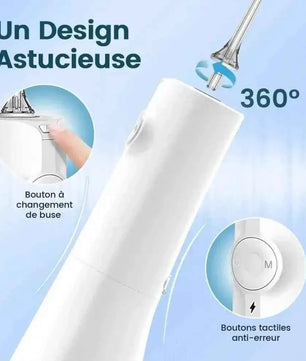 AUIEI Jet Dentaire Violet - Technologie Micro-Bulles pour une Hygiène Orale et un Nettoyage des Dents - Cpourtoi.Net