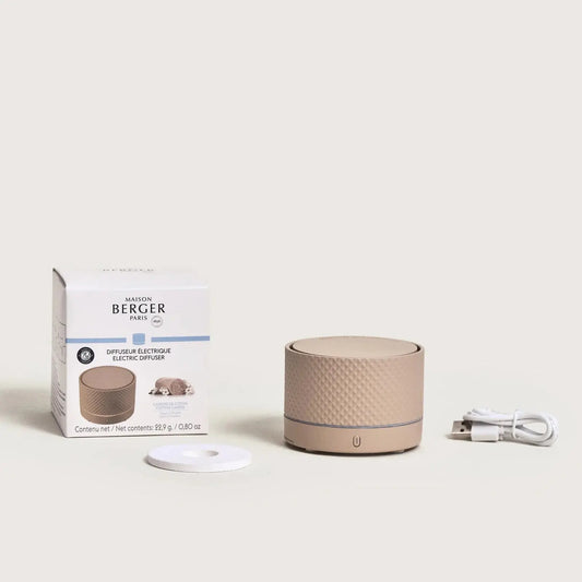 MAISON BERGER-Diffuseur Nomade sable parfum caresse de coton MAISON BERGER