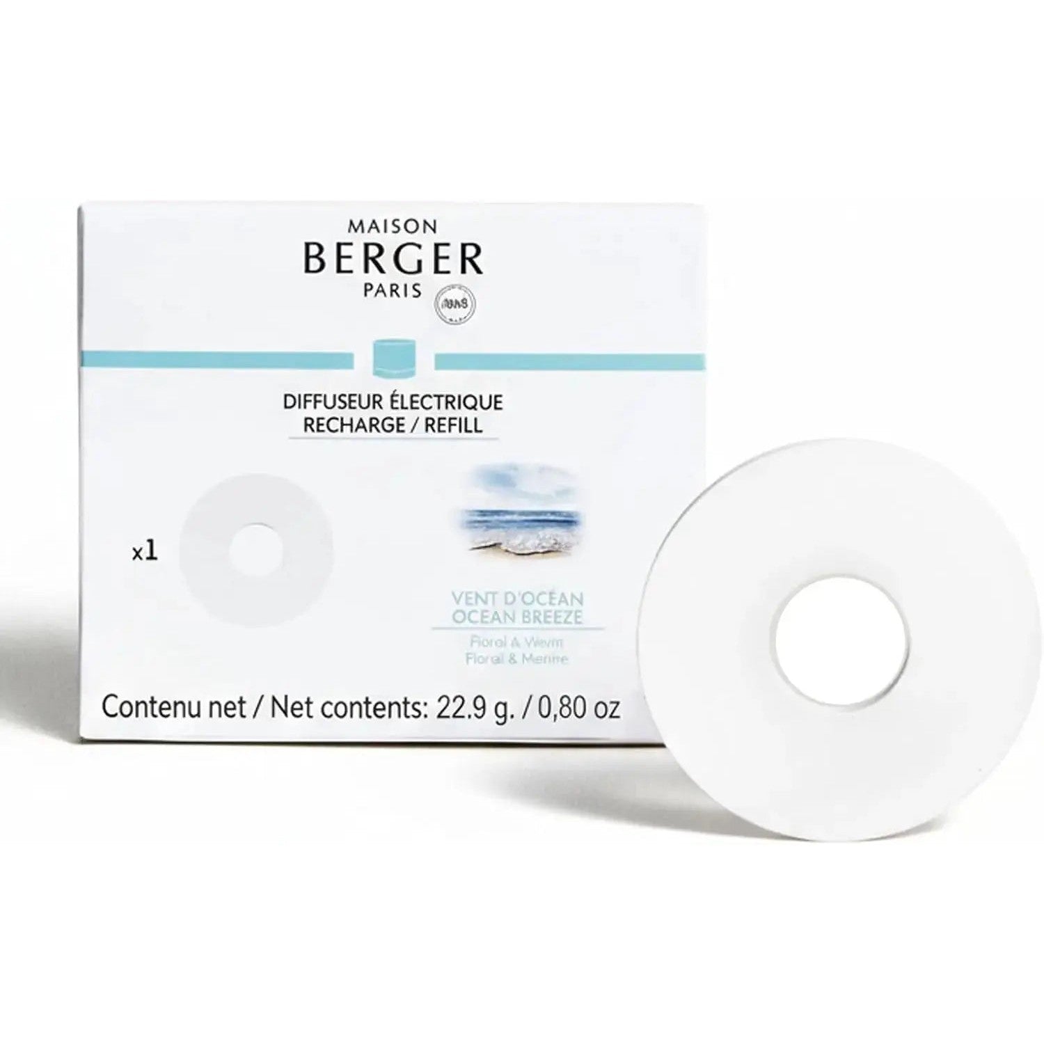 MAISON BERGER Nomadic Diffuser Refill - Long Lasting Ceramic 6-8 Weeks No Leak, Easy to Replace, Long Lasting Fragrance Ambiance (Amber Dust) MAISON BERGER