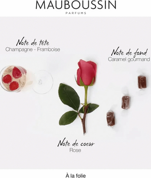 Mauboussin à la Folie 100ml - Eau de Parfum aux Notes Florales, Fragrance - Cpourtoi.Net