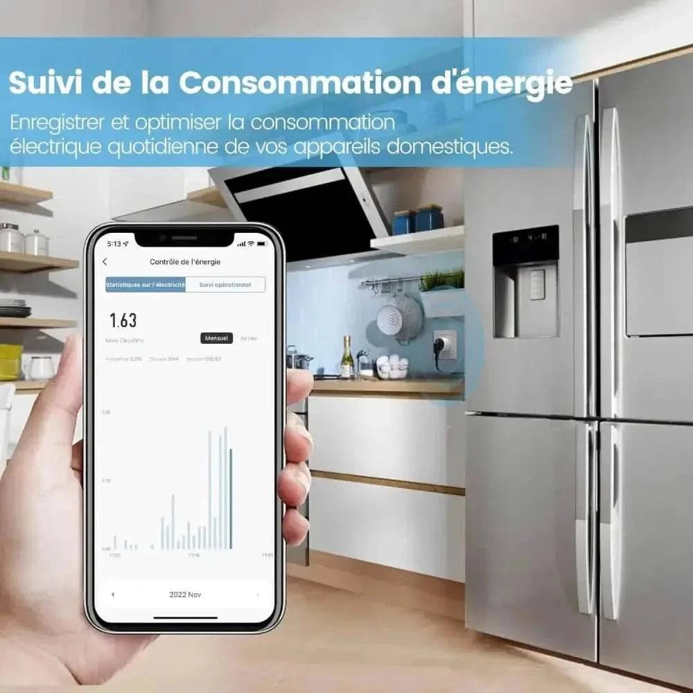 Application de suivi de consommation sur Mini Prise Intelligente Eightree