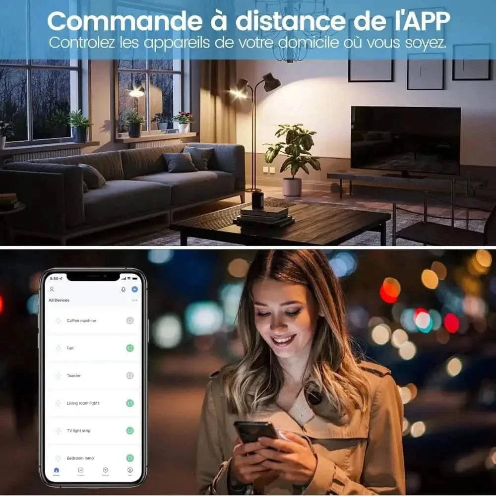 Application de contrôle à distance sur smartphone pour Mini Prise Intelligente Eightree