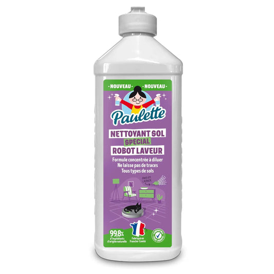 Paulette - Nettoyant Sol Spécial Robot Laveur - Parfums Lavande - Certifié Ecocert - Fabriqué en France - 500 mL PAULETTE