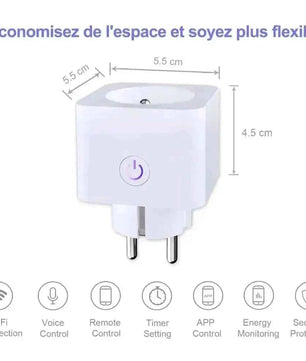 ANTELA Prise WiFi Intelligente: Smart Home | Gestion Énergétique et Contrôle à Distance - Cpourtoi.Net