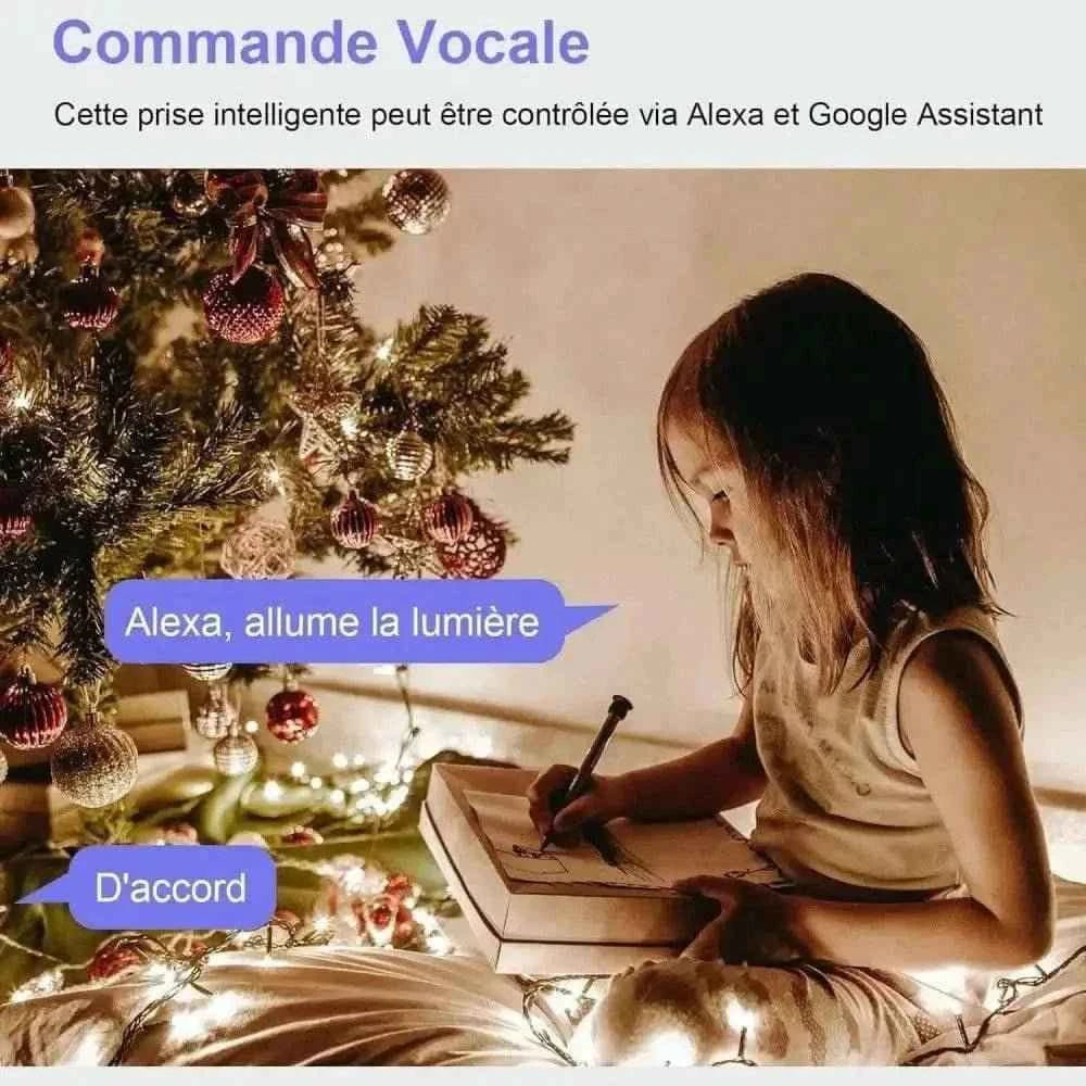 Prise WiFi avec surveillance de la consommation électrique et voyant LED ANTELA - Cpourtoi.Net