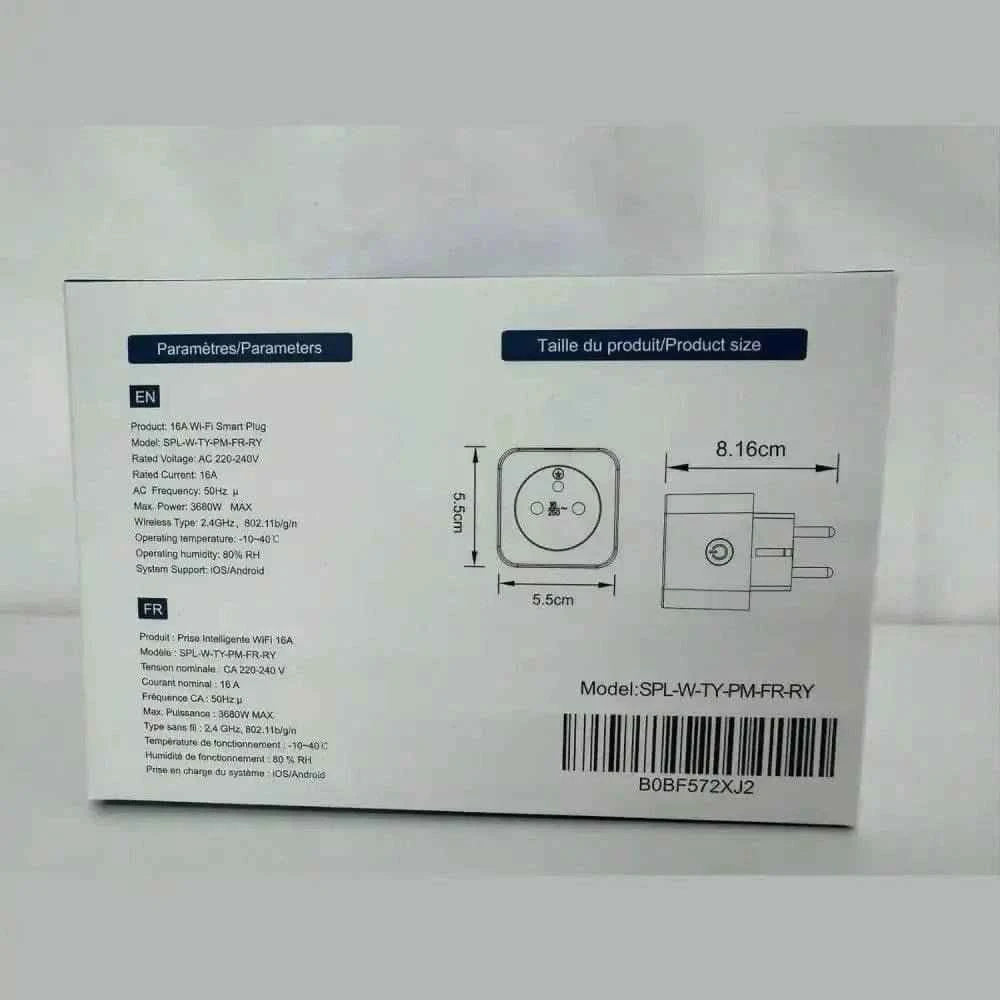 Prise WiFi avec surveillance de la consommation électrique et voyant LED ANTELA - Cpourtoi.Net