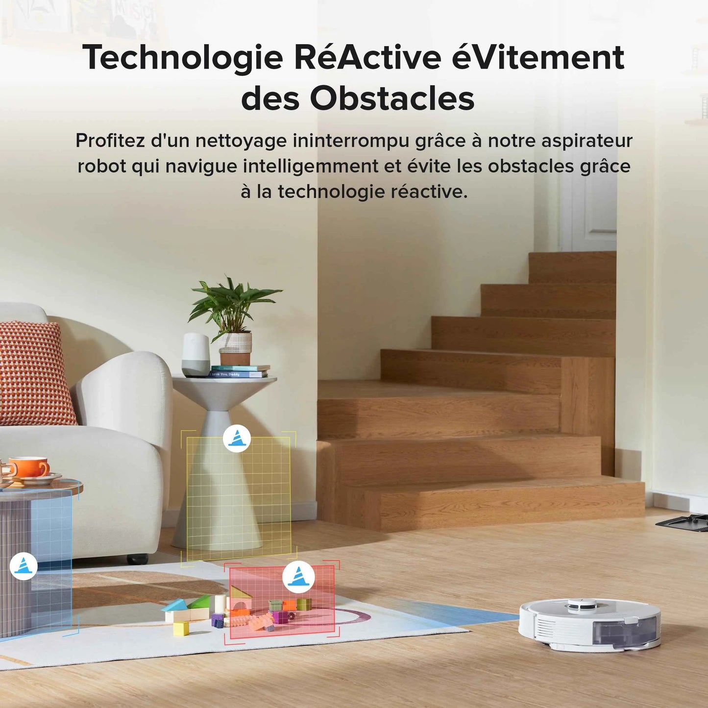 Roborock Q8 Max Plus - Aspirateur Robot, Nettoyage Rapide - Cpourtoi.Net