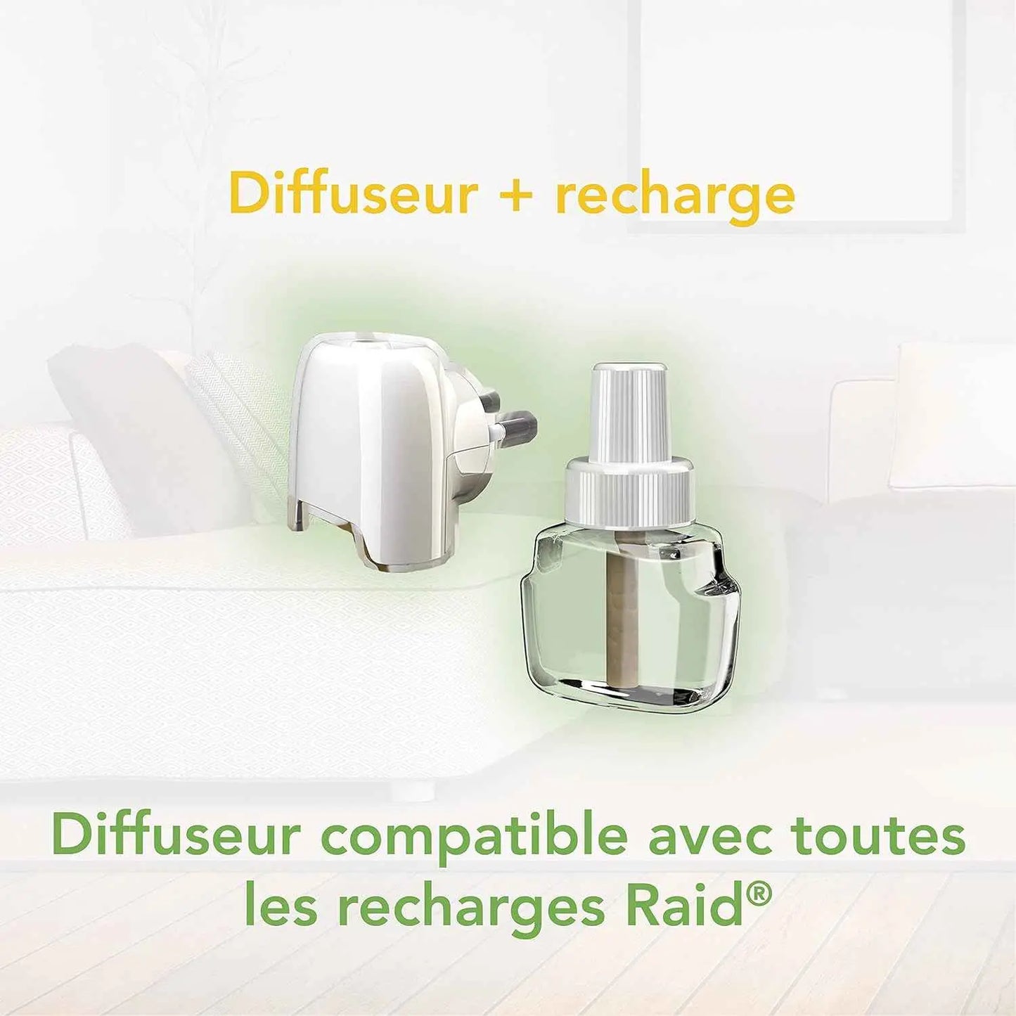 Raid Essentials Diffuseur - Moustiques Repoussés, Nuit Calme - Cpourtoi.Net