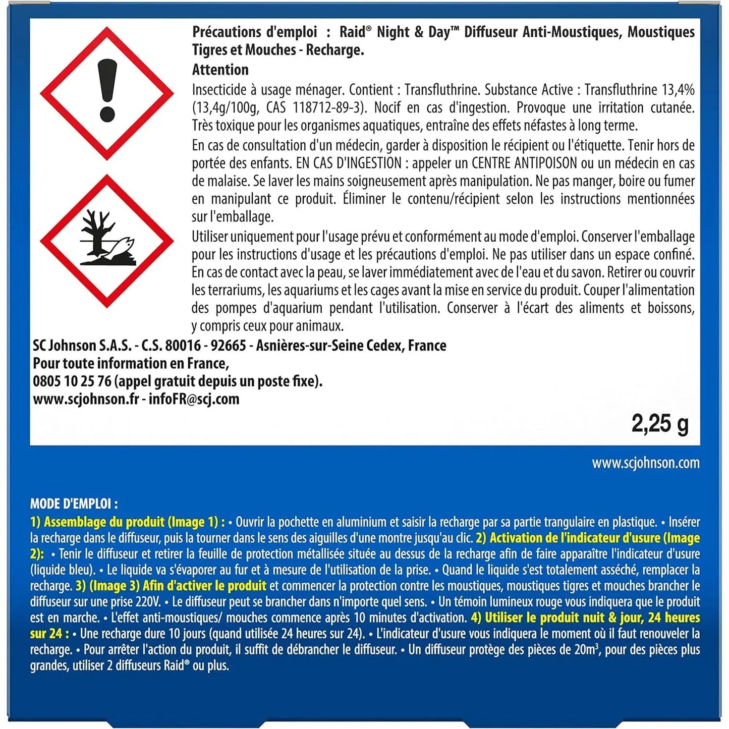 Raid Recharge Nuit Et Jour - Protection 240h, Sans Odeur - Cpourtoi.Net