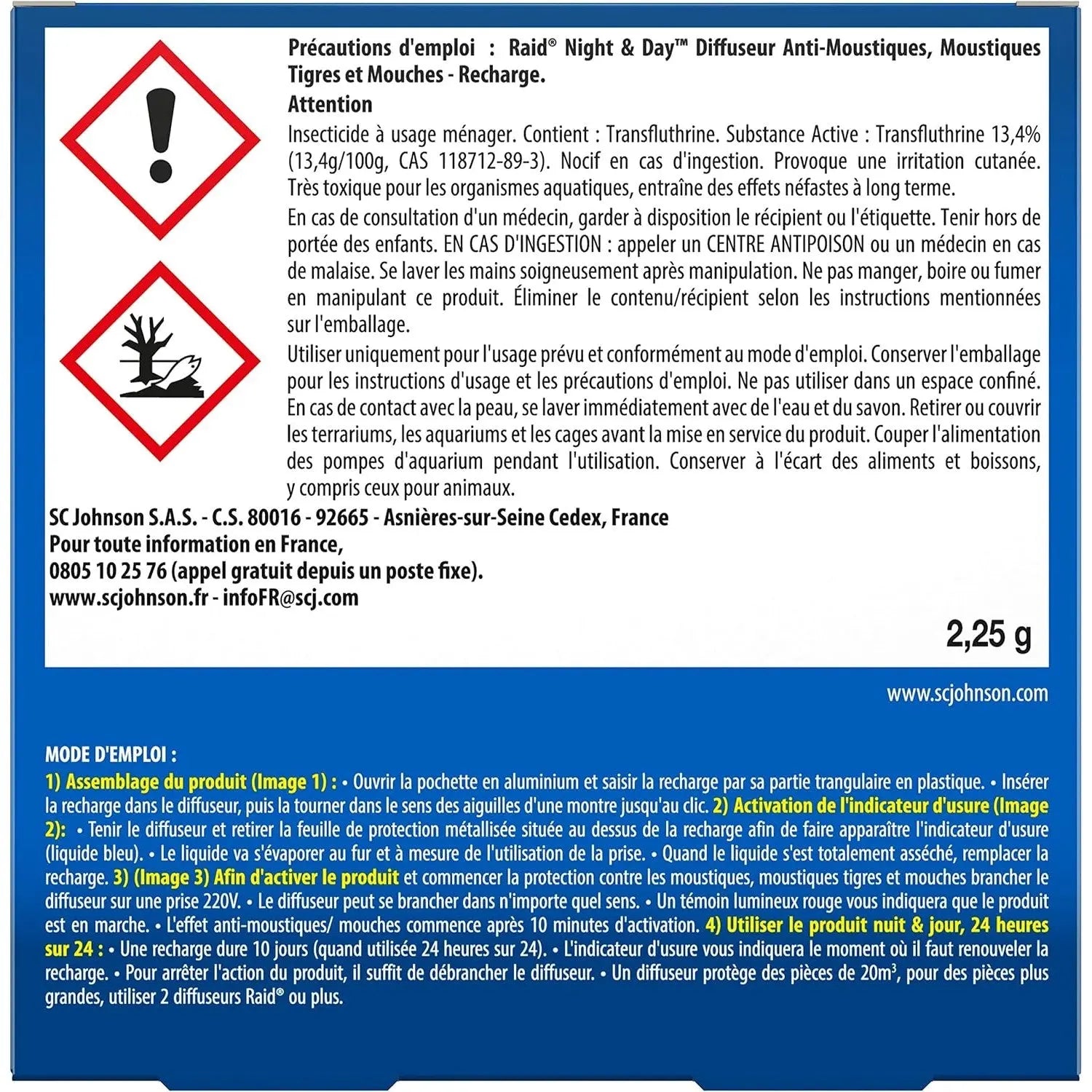 Raid Recharge Nuit Et Jour - Protection 240h, Sans Odeur - Cpourtoi.Net