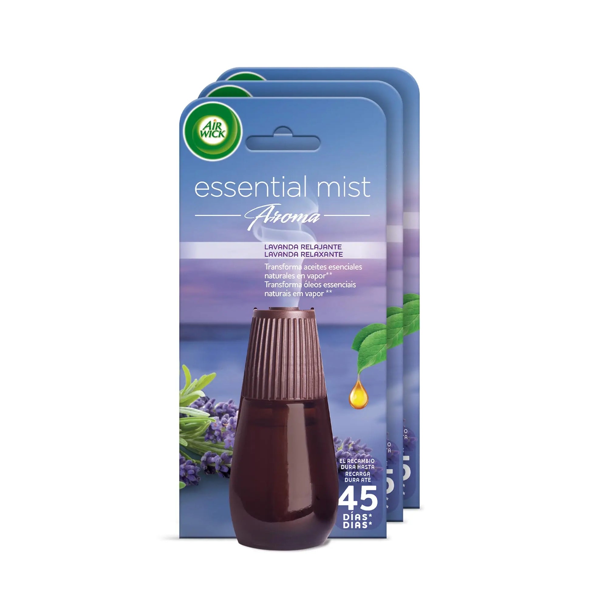 RECHARGE AIRWICK rose apaisante - huiles essentielles - 20 ml, lot de 3 - Cpourtoi.Net