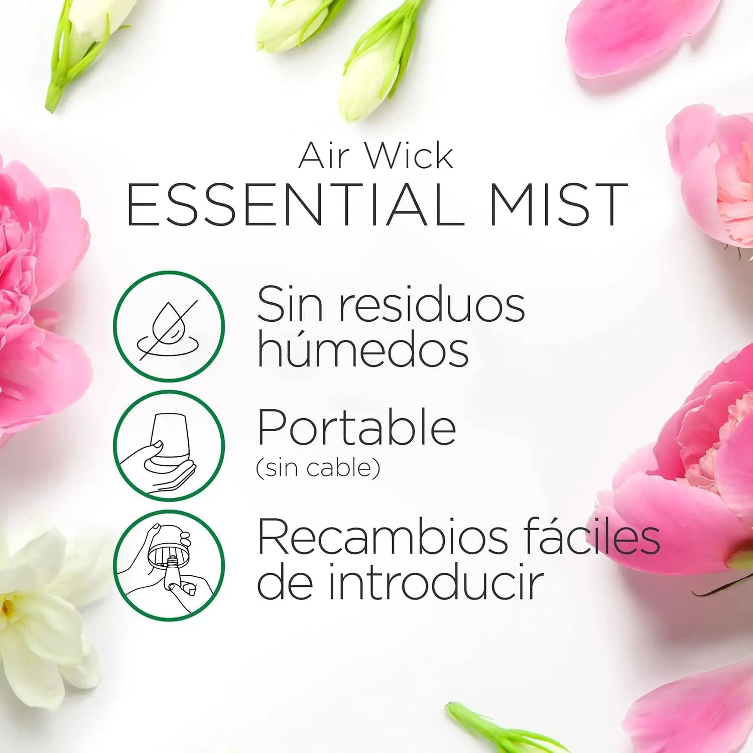 RECHARGE AIRWICK rose apaisante - huiles essentielles - 20 ml, lot de 3 - Cpourtoi.Net