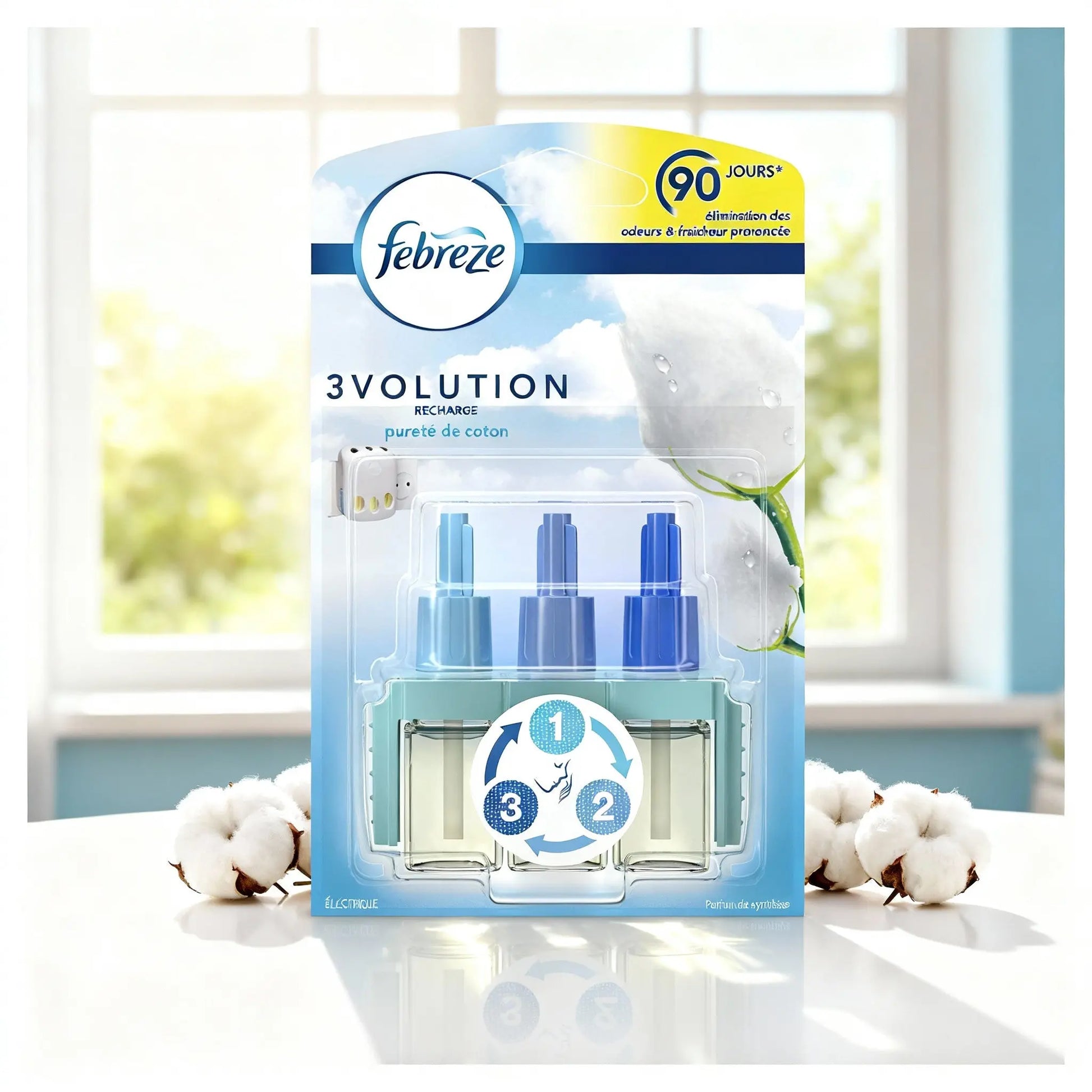 Recharge Febreze 3Volution Électrique Pureté de Coton 20 ml