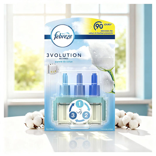 Recharge Febreze 3Volution Électrique Pureté de Coton 20 ml