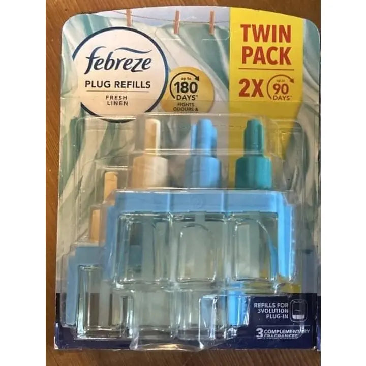 Recharge Febreze Linge Frais Duo Pack de Recharges Pour Plug In Fraîcheur Durable