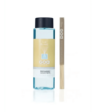 GOA Recharge Lin Blanc 250ml - Parfum d'Intérieur, Senteur Fraîche - Cpourtoi.Net