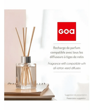 GOA Recharge Lin Blanc 250ml - Parfum d'Intérieur, Senteur Fraîche - Cpourtoi.Net