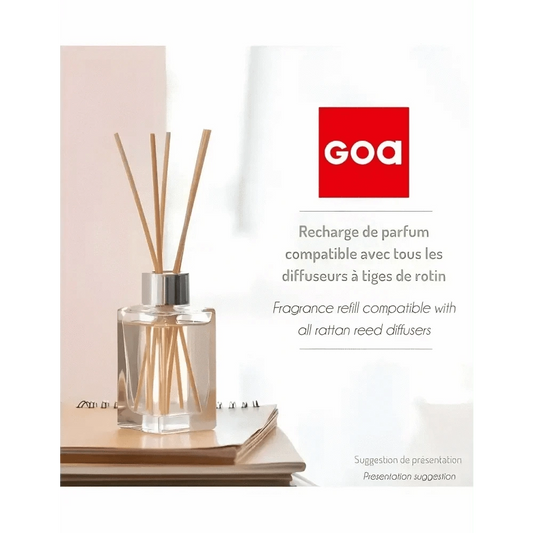 GOA Recharge Lin Blanc 250ml - Parfum d'Intérieur, Senteur Fraîche - Cpourtoi.Net