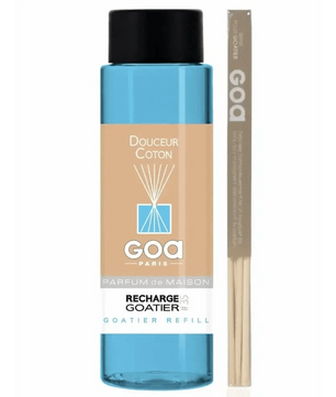 GOA Recharge Parfum Douceur Coton - 250ml Diffuseur de Parfum d'Intérieur - Cpourtoi.Net