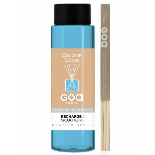 GOA Recharge Parfum Douceur Coton - 250ml Diffuseur de Parfum d'Intérieur - Cpourtoi.Net