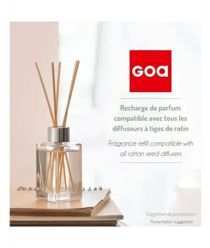 GOA Recharge Parfum Douceur Coton - 250ml Diffuseur de Parfum d'Intérieur - Cpourtoi.Net