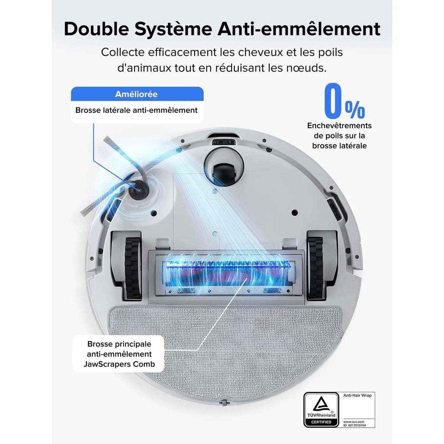Roborock Q7 L5 – Robot aspirateur 8000 Pa, navigation LiDAR précise, double système anti-enchevêtrement, zones interdites intelligentes, cartographie multi-niveaux, recharge automatique, compatible App/Alexa - Cpourtoi.Net