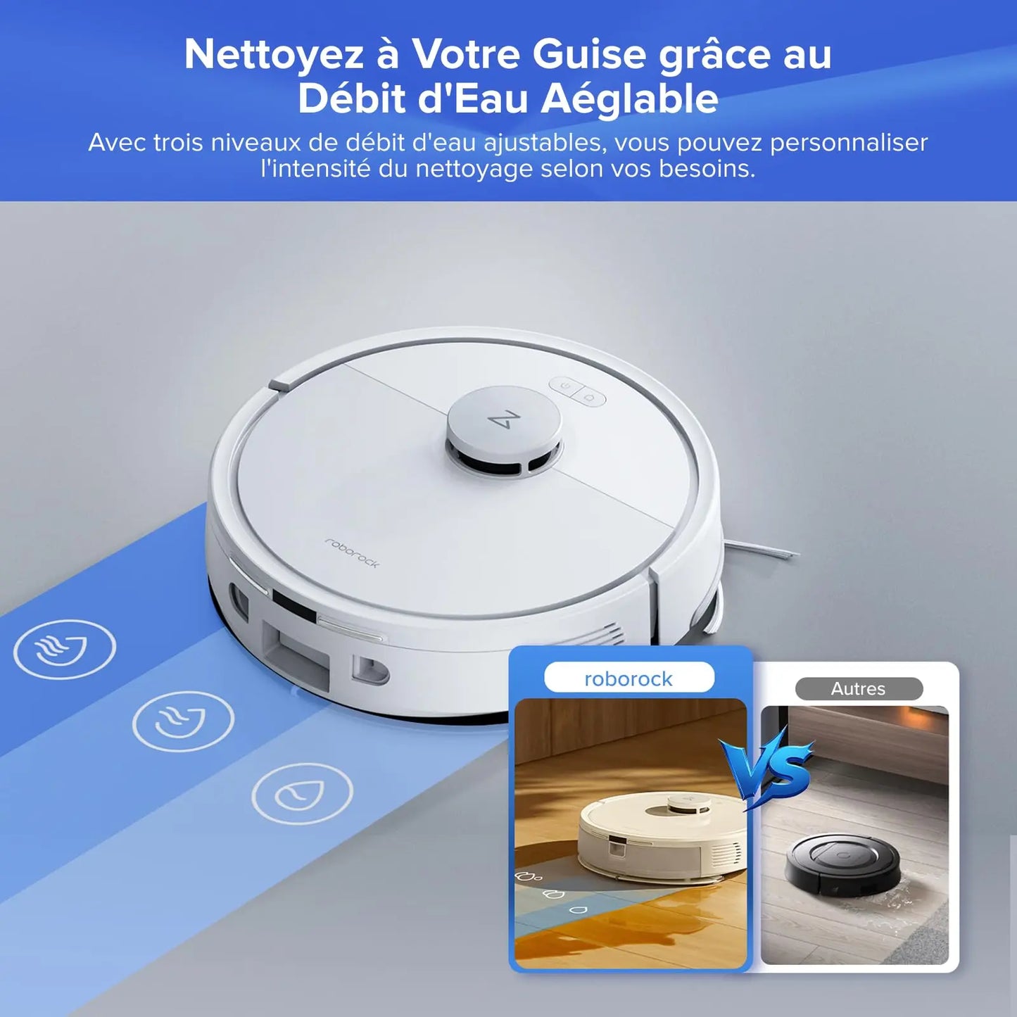 Roborock Q7 L5+ – Aspirateur robot laveur 8000 Pa avec station automatique - Cpourtoi.Net