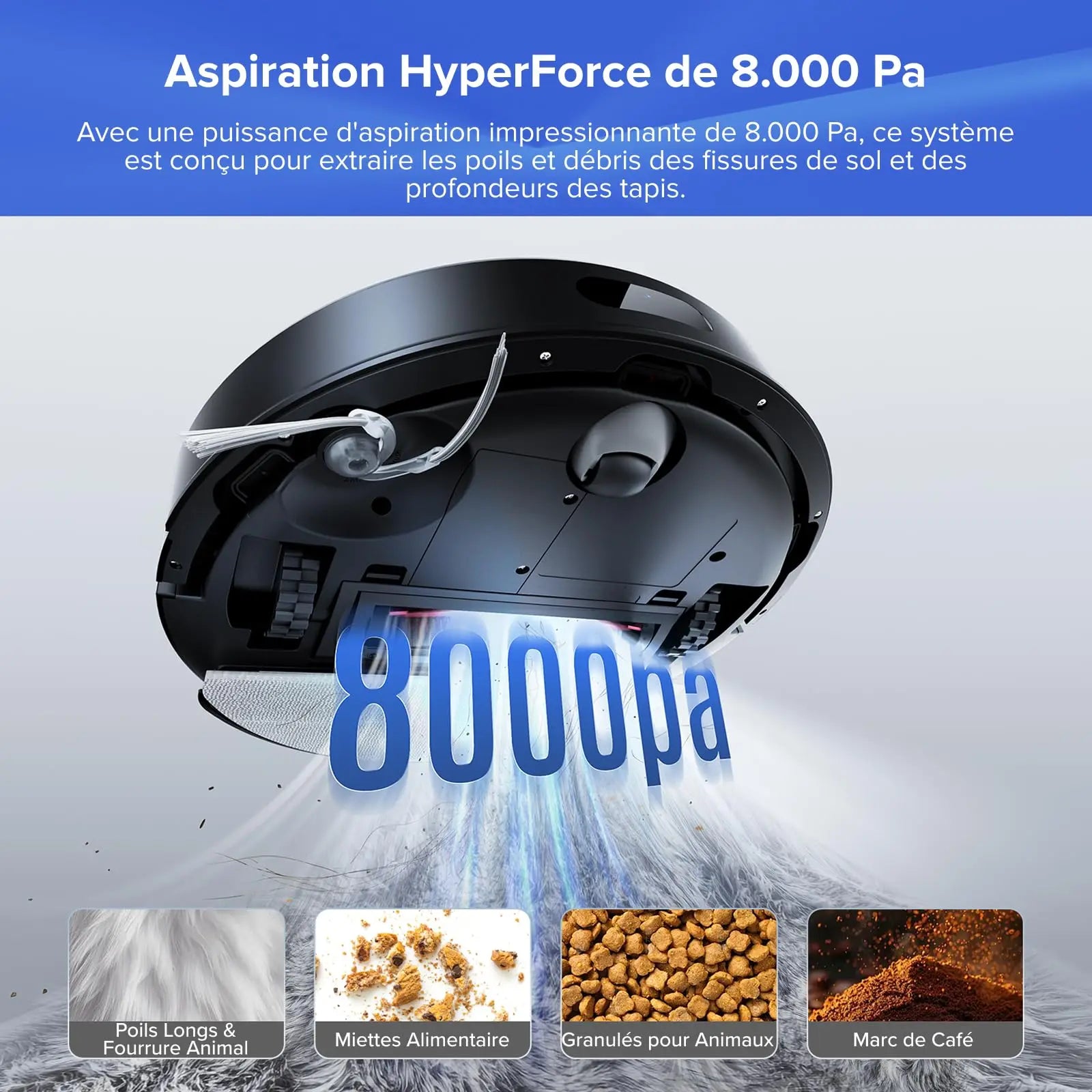 Roborock Q7 L5+ – Aspirateur robot laveur 8000 Pa avec station automatique - Cpourtoi.Net