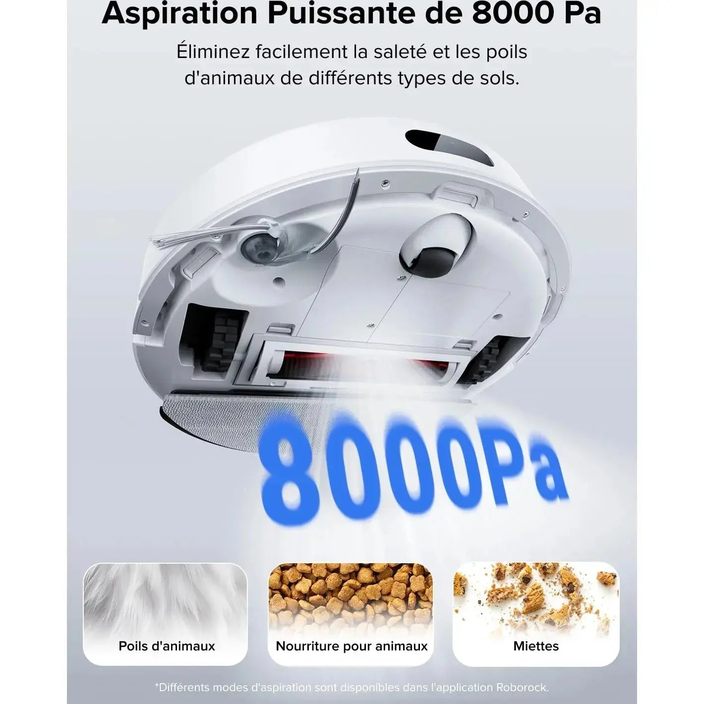 Roborock Q7 L5 – Robot aspirateur 8000 Pa, navigation LiDAR précise, double système anti-enchevêtrement, zones interdites intelligentes, cartographie multi-niveaux, recharge automatique, compatible App/Alexa - Cpourtoi.Net