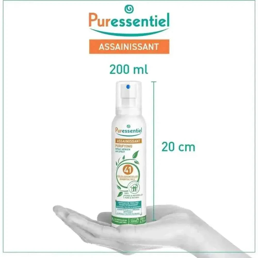 Puressentiel Spray Assainissant 200ml - Soin Personnel Naturel et Bio - Cpourtoi.Net
