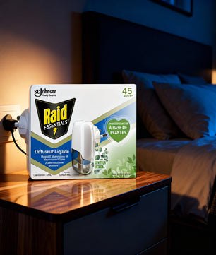 Raid Essentials Diffuseur - Moustiques Repoussés, Nuit Calme - Cpourtoi.Net