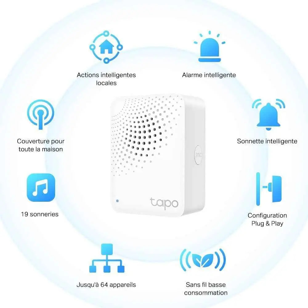 TP Link Tapo H100 Smart Hub – Maison Connectée et Confort au Quotidien - Cpourtoi.Net
