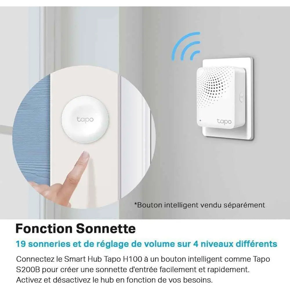 TP Link Tapo H100 Smart Hub – Maison Connectée et Confort au Quotidien - Cpourtoi.Net