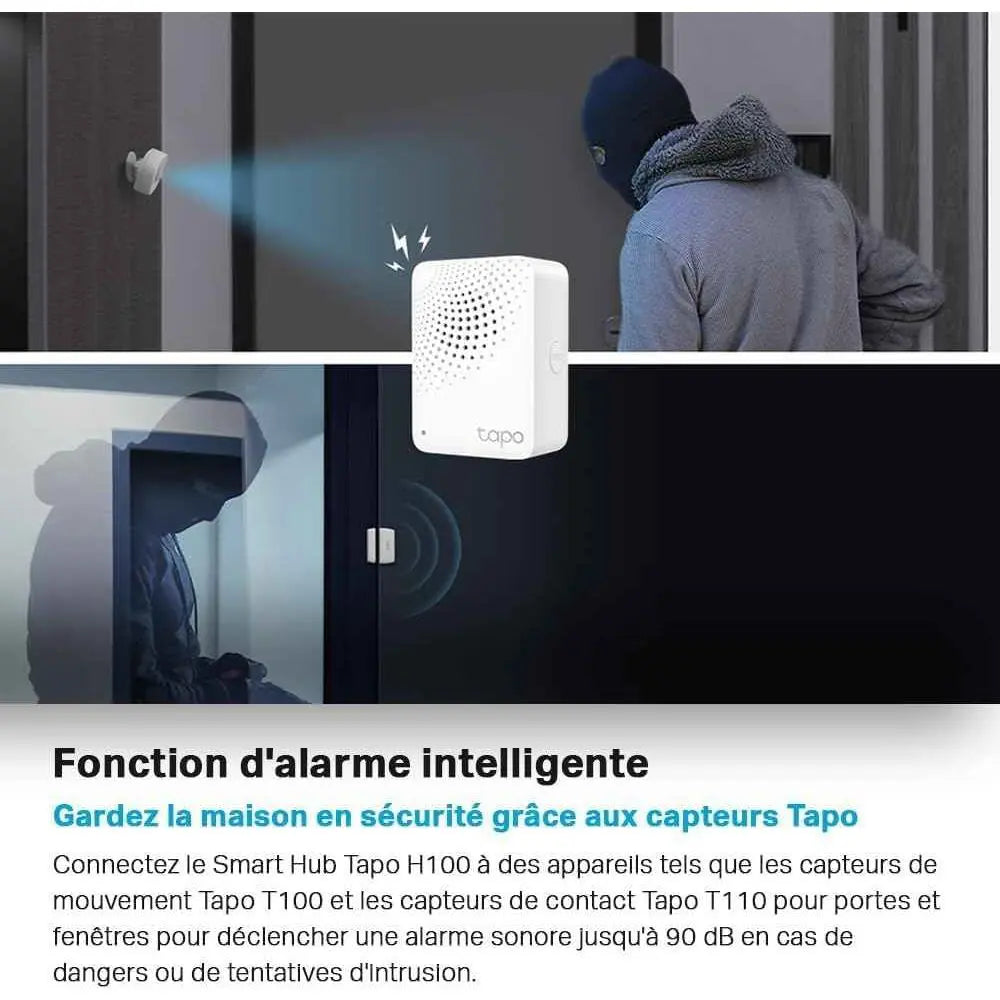 TP Link Tapo H100 Smart Hub – Maison Connectée et Confort au Quotidien - Cpourtoi.Net