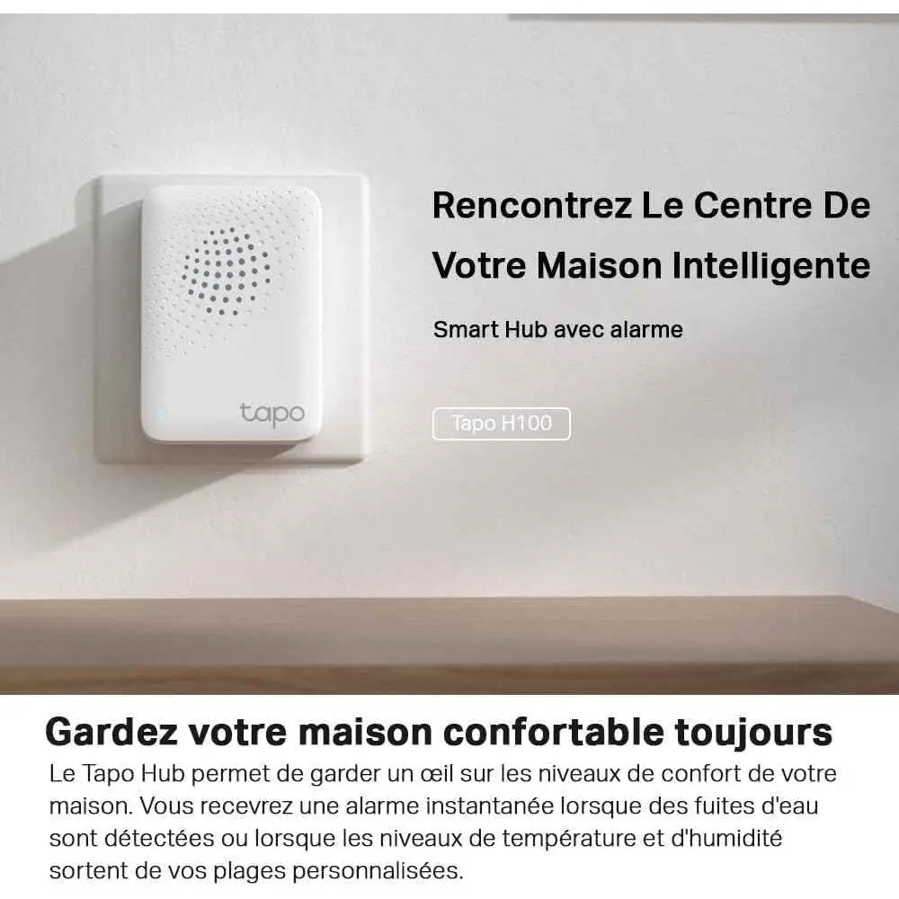 TP Link Tapo H100 Smart Hub – Maison Connectée et Confort au Quotidien - Cpourtoi.Net